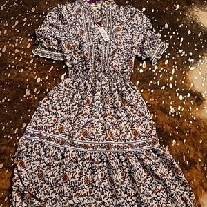 Long floral adorable dress never worn